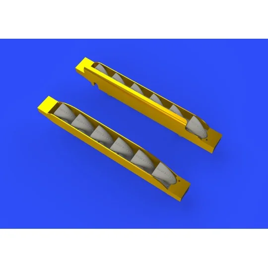 Bf 109G-6 exhaust stacks for Tamiya, 1/48 - Eduard Accessories 648402