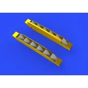 Bf 109G-6 exhaust stacks for Tamiya, 1/48 - Eduard Accessories 648402