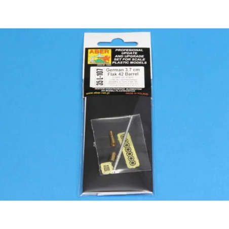 German 3, 7cm Flak 42 Barrel, 1/35 - Aber Models 35 L-107