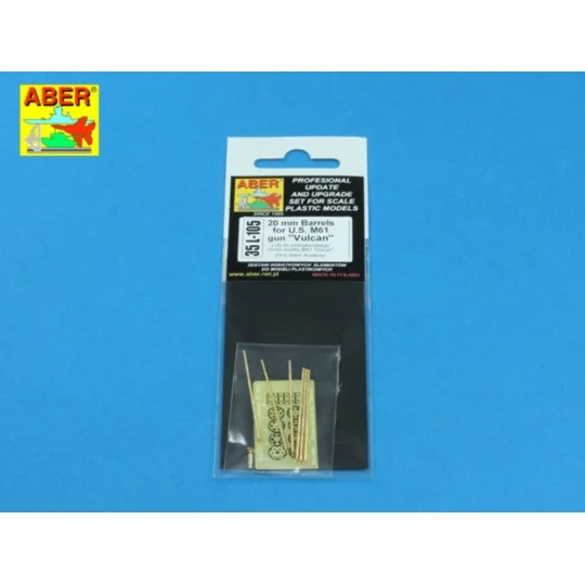 20mm barrels for M61 gun Vulcan, 1/35 - Aber Models 35 L-105