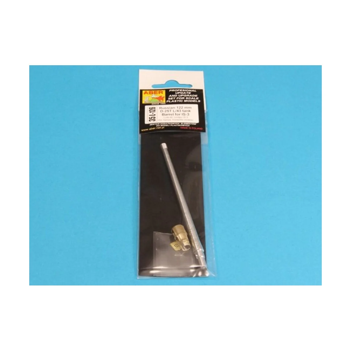 Russian 122mm D-25T tank barrel for IS-3, 1/35 - Aber Models 35 L-126