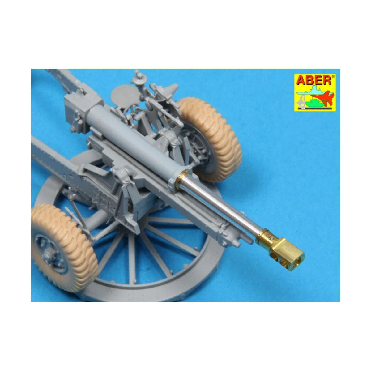 Late barrel MK2 with muzzle brake to British 25 pdr, 1/35 - Aber Mo...
