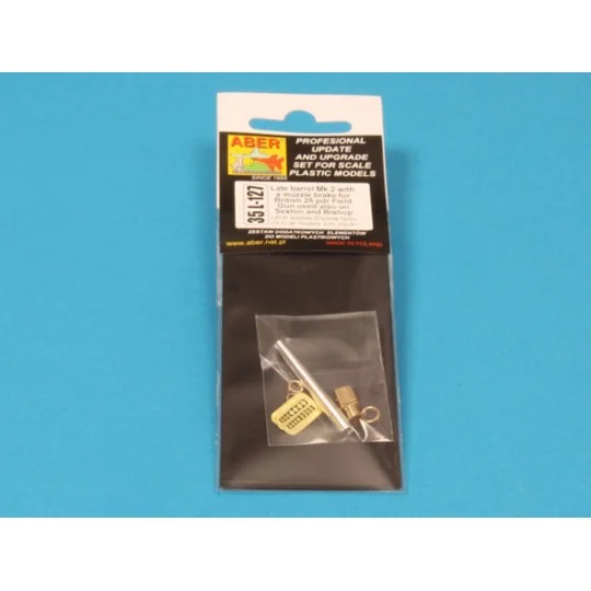 Late barrel MK2 with muzzle brake to British 25 pdr, 1/35 - Aber Mo...