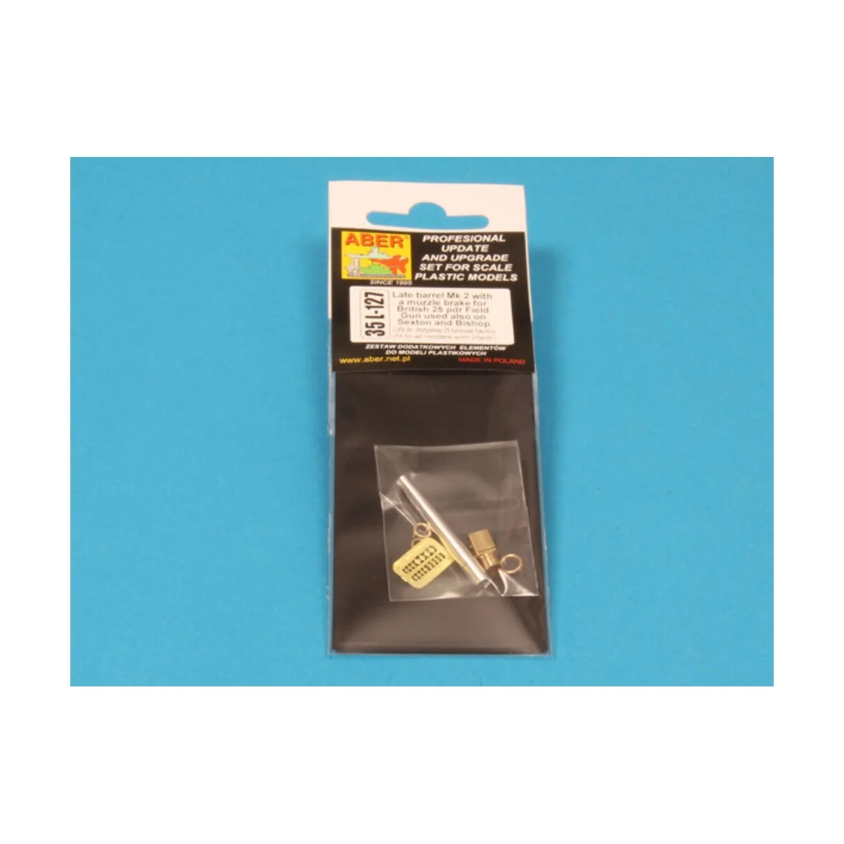 Late barrel MK2 with muzzle brake to British 25 pdr, 1/35 - Aber Mo...