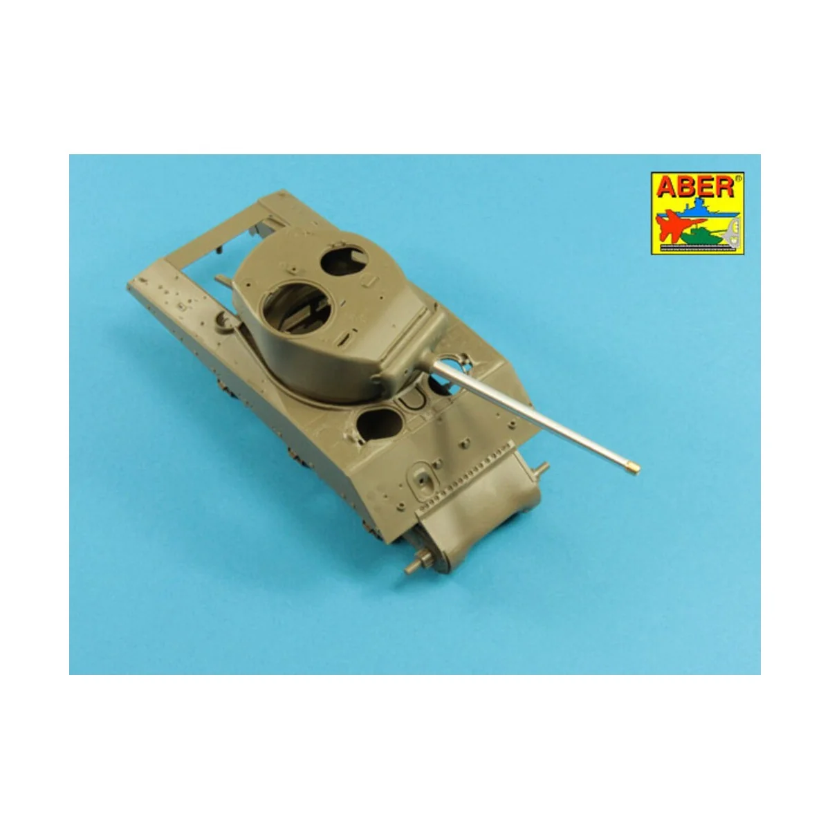 76 mm barrel with protector for Sherman M4, 1/35 - Aber Models 35 L...