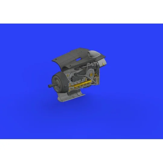 Bf 109G-10 engine for Eduard, 1/48 - Eduard Accessories 648441