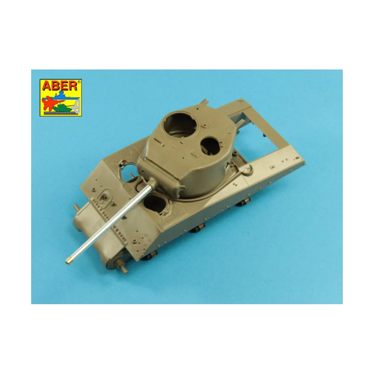 76 mm barrel with protector for Sherman M4, 1/35 - Aber Models 35 L...