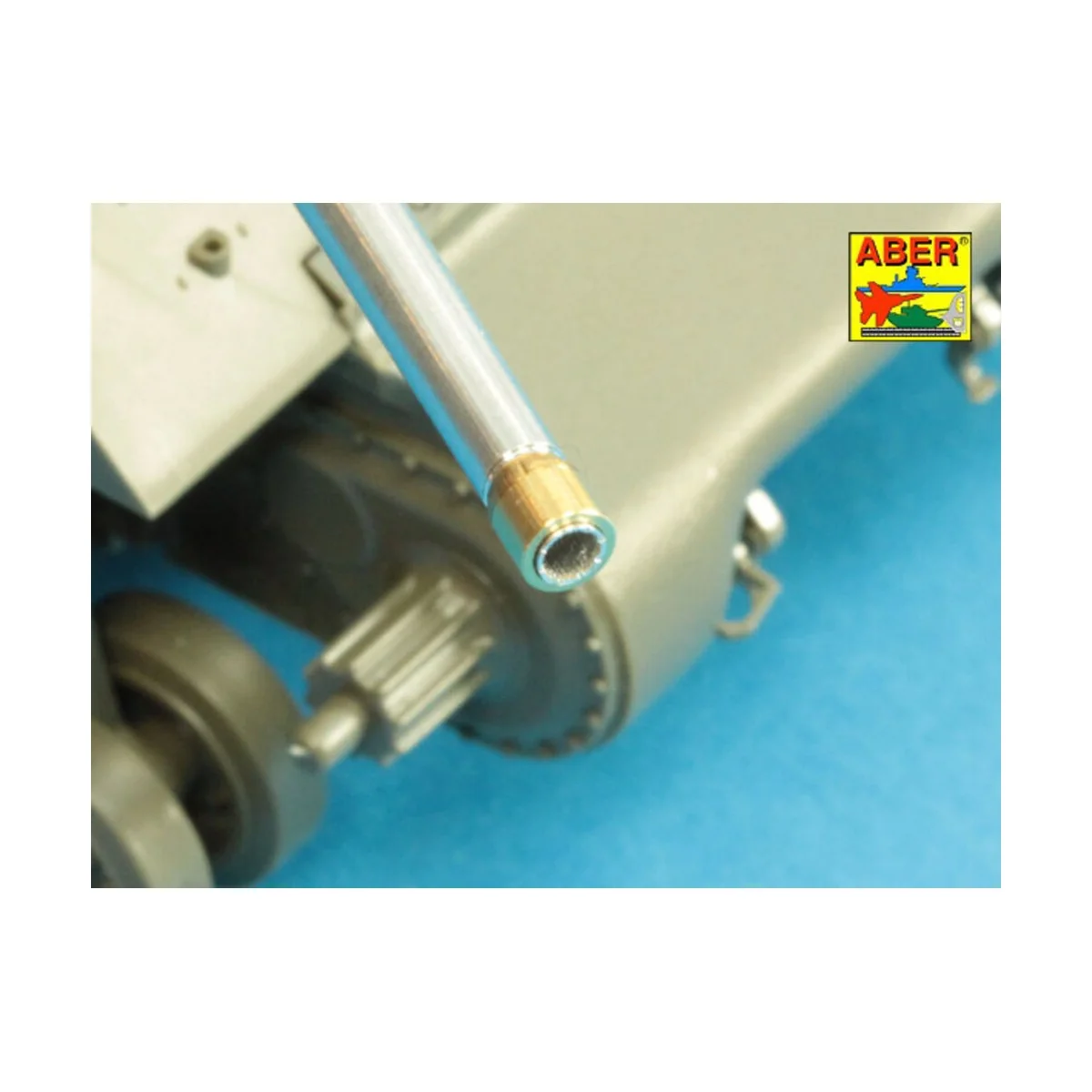 76 mm barrel with protector for Sherman M4, 1/35 - Aber Models 35 L...