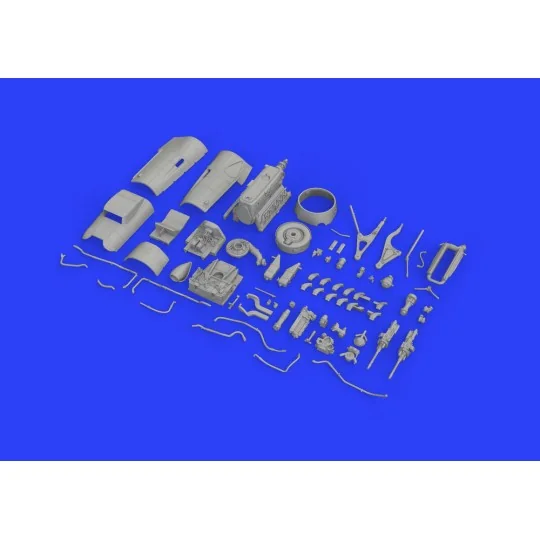 Bf 109G-10 engine for Eduard, 1/48 - Eduard Accessories 648441