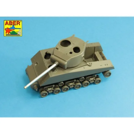 76 mm barrel with protector for Sherman M4, 1/35 - Aber Models 35 L...