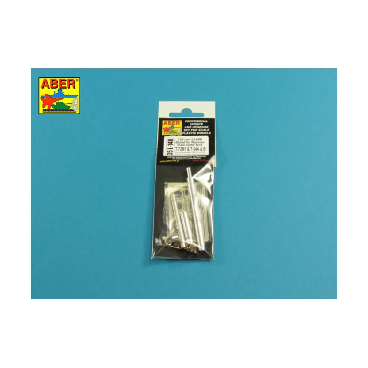 125mm 2A46M Barrel for Russian Tank T-72M1 & T-64A/B, 1/35 - Aber M...