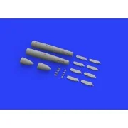 B43-0 Nuclear Weapon w/SC43-4/-7 tail assembly, 1/48 - Eduard Acces...