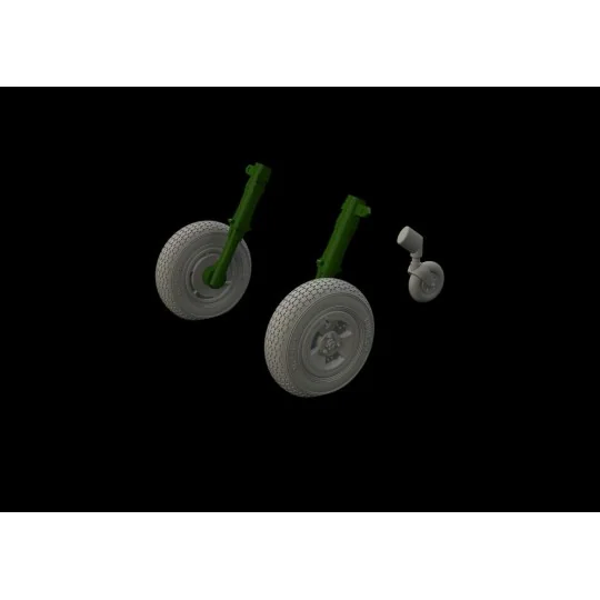 Spitfire Mk.XIV wheels-3spoke f.Airfix, 1/48 - Eduard Accessories 6...