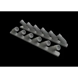 Spitfire Mk.XIV exhaust stacks f.Airfix, 1/48 - Eduard Accessories ...