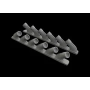 Spitfire Mk.XIV exhaust stacks f.Airfix - Eduard Accessories 648470