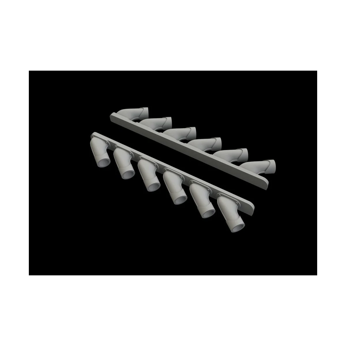 Spitfire Mk.XIV exhaust stacks f.Airfix, 1/48 - Eduard Accessories ...