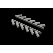 Spitfire Mk.XIV exhaust stacks f.Airfix, 1/48 - Eduard Accessories ...