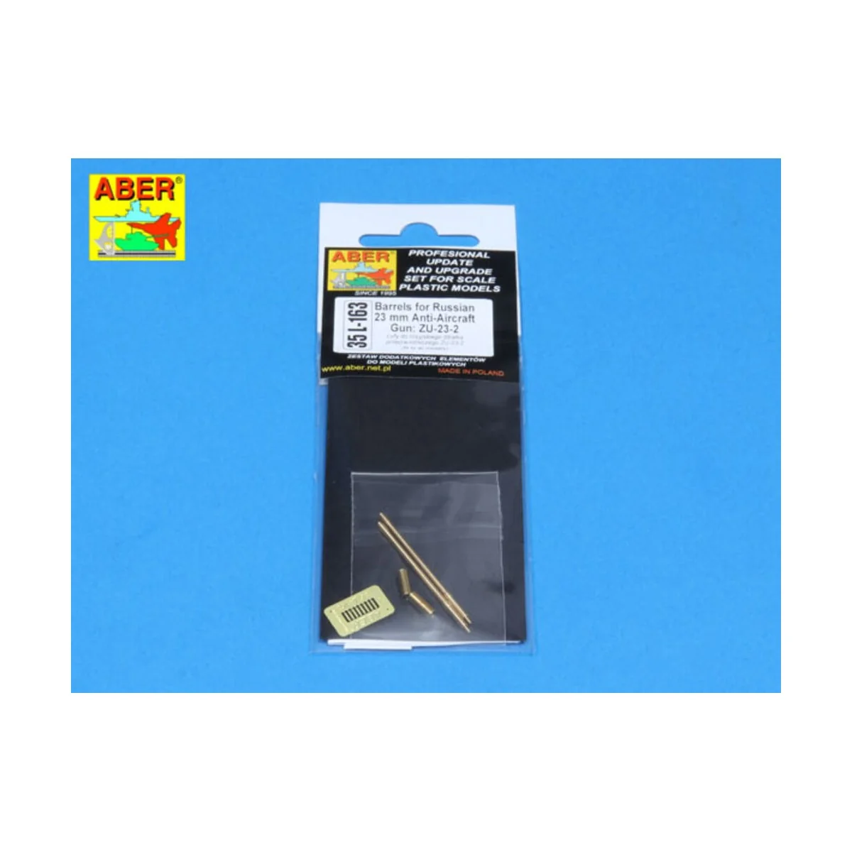 Barrels for Russian AA ZU-23-2, 1/35 - Aber Models 35 L-163