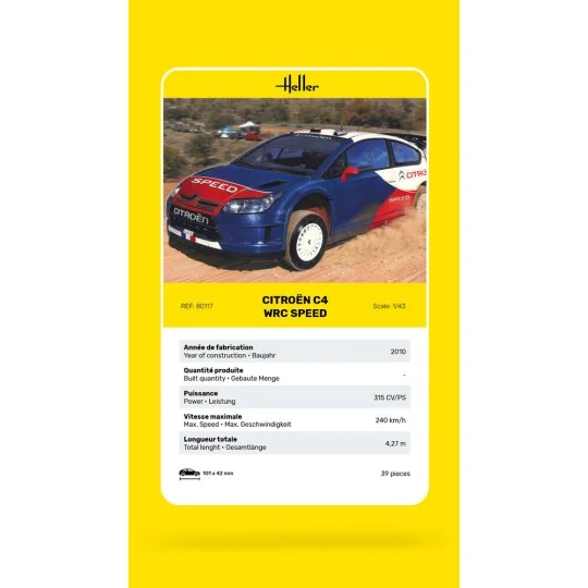Citroën C4 WRC Speed, 1/43 - Heller 80117