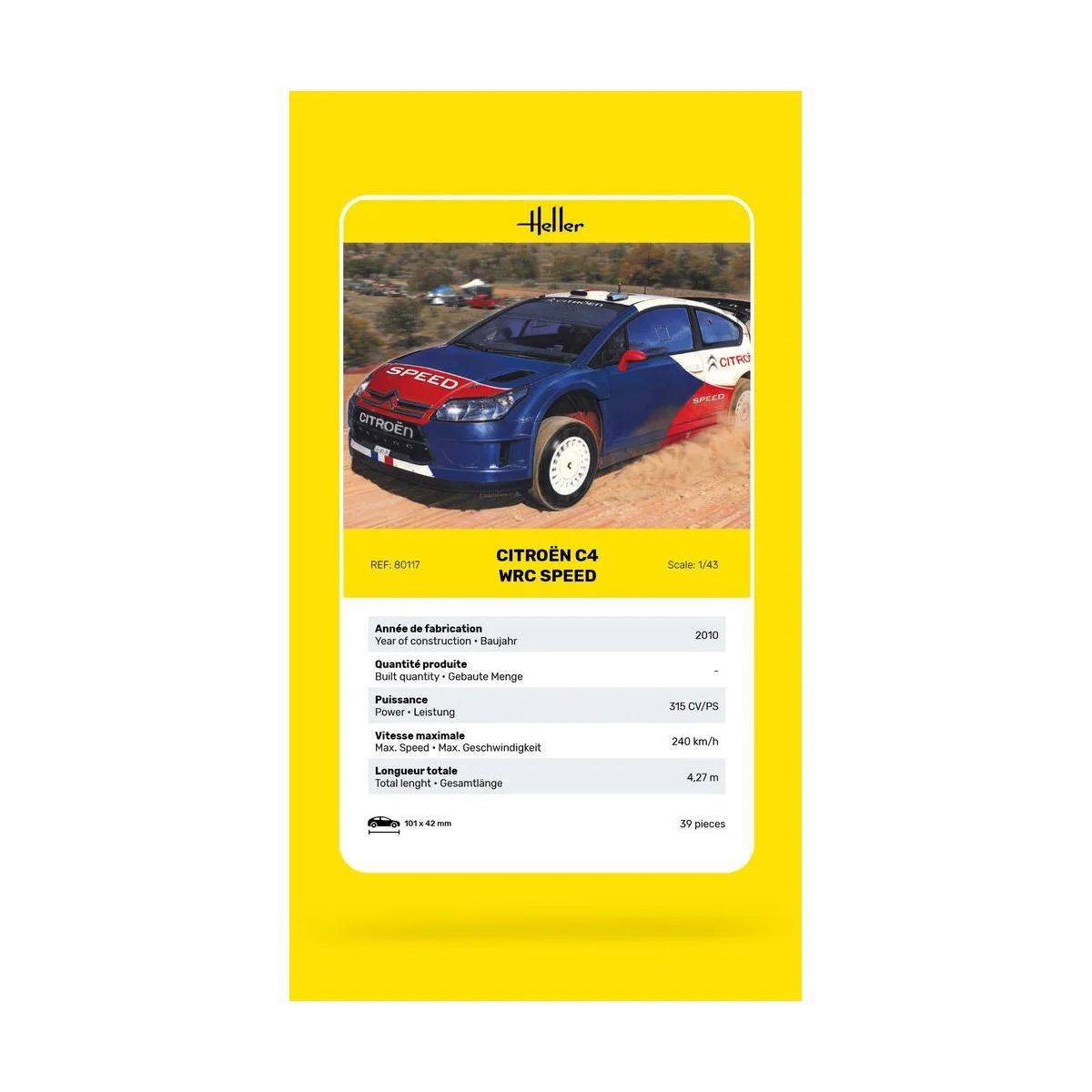 Citroën C4 WRC Speed - Heller 80117