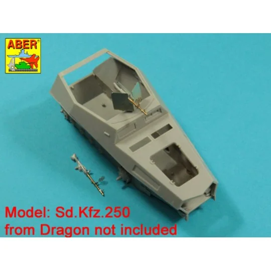 Barrel for German machine gun MG34 with Panzerschild, 1/35 - Aber M...