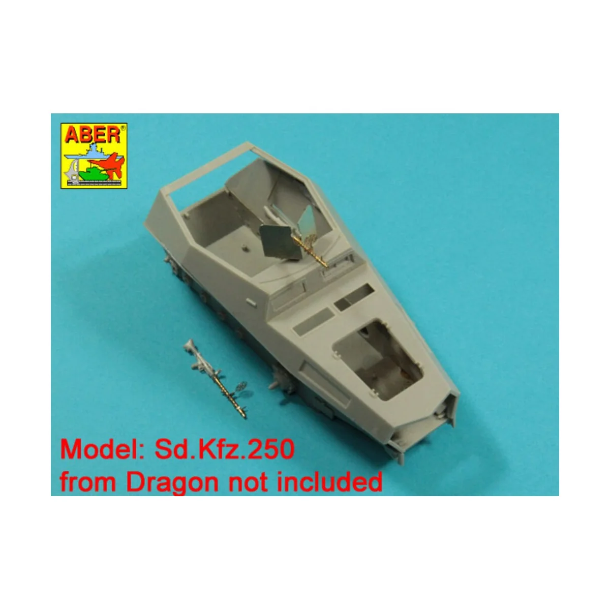 Barrel for German machine gun MG34 with Panzerschild, 1/35 - Aber M...
