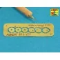 Set of gun barrel tips for MG 08 x3 pcs. And barrel tips for MG 08/...