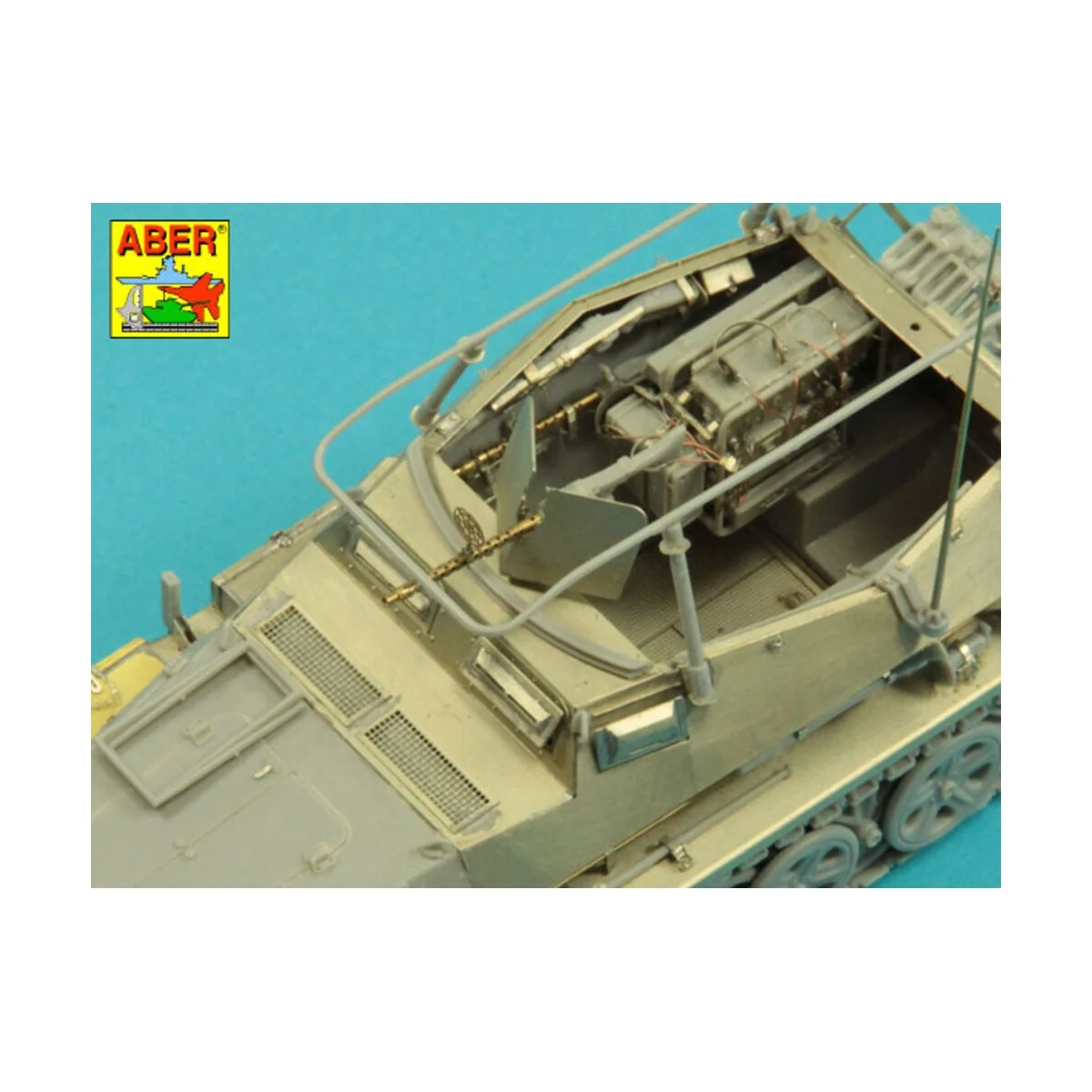Barrel for German machine gun MG34 with Panzerschild, 1/35 - Aber M...