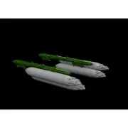 SUU-7 dispenser w/ extended tubes - Eduard Accessories 648478