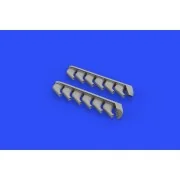 P-51D exhaust stacks for Eduard, 1/48 - Eduard Accessories 648485