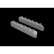 P-51D exhaust stacks w/ fairing for Eduard, 1/48 - Eduard Accessori...