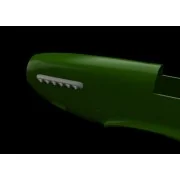 P-51D exhaust stacks w/ fairing for Eduard - Eduard Accessories 648486