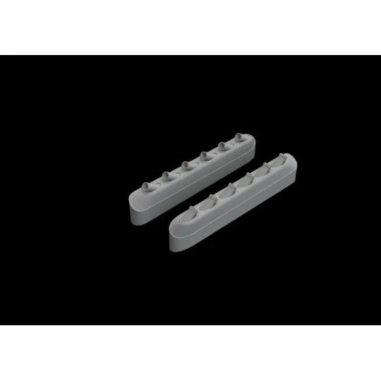 P-51D exhaust stacks w/ fairing for Eduard, 1/48 - Eduard Accessori...