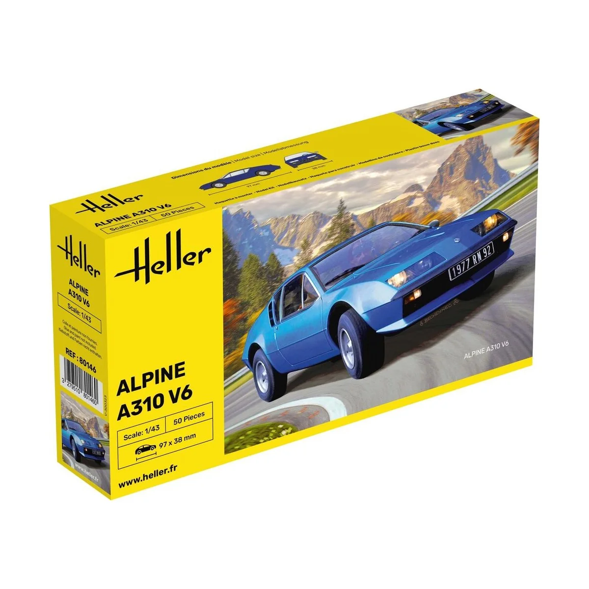 Alpine A310, 1/43 - Heller 80146 Alpine A310, 1/43 - Heller 80146