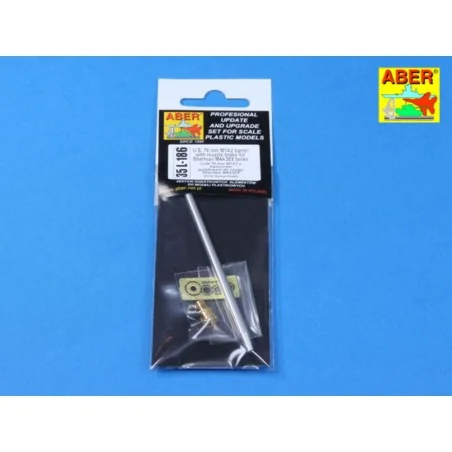 76 mm barrel with muzzle brake for M4A3E8, 1/35 - Aber Models 35 L-186