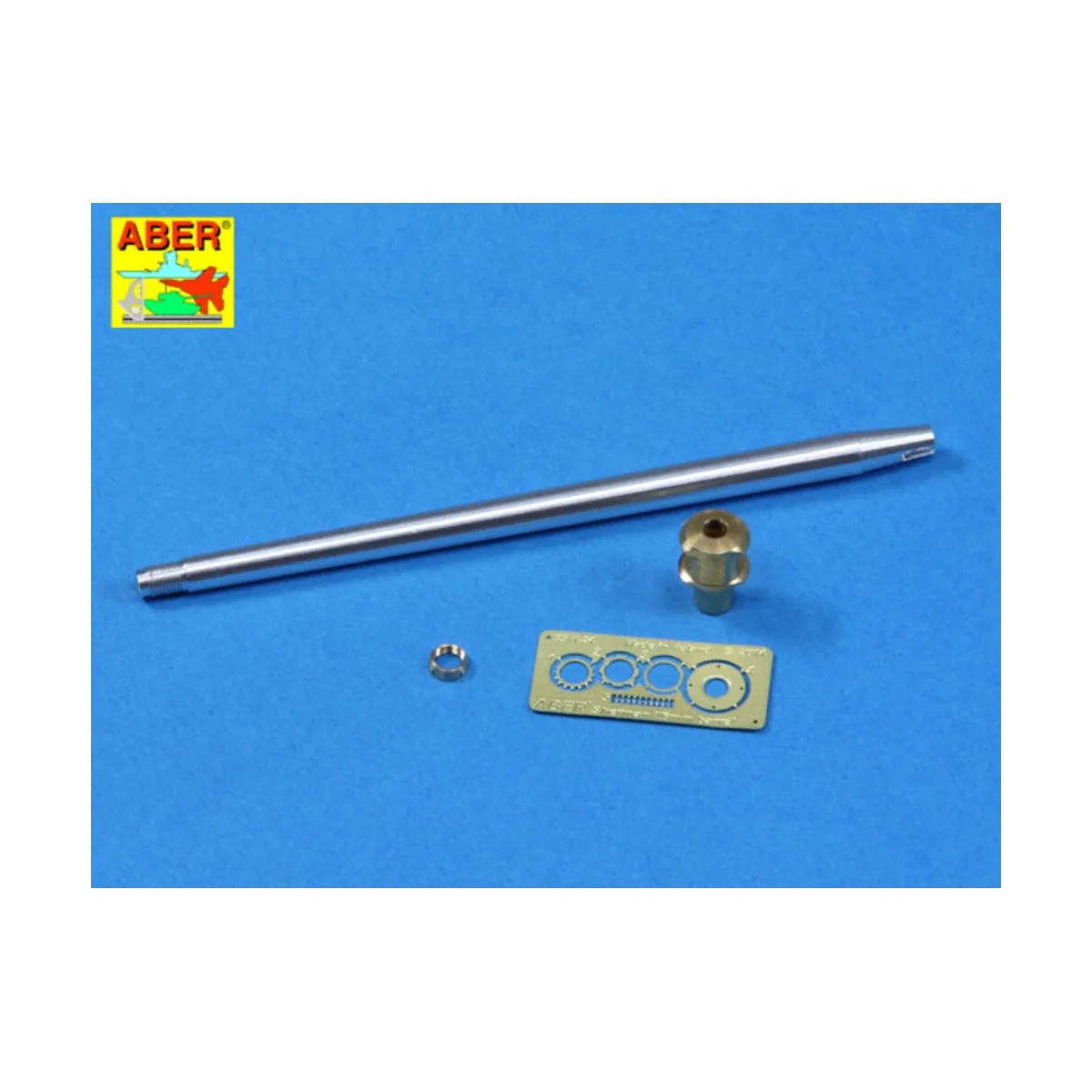 76 mm barrel with muzzle brake for M4A3E8, 1/35 - Aber Models 35 L-186