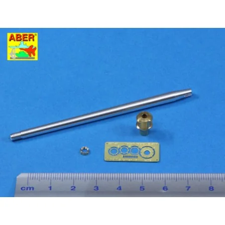 76 mm barrel with muzzle brake for M4A3E8, 1/35 - Aber Models 35 L-186