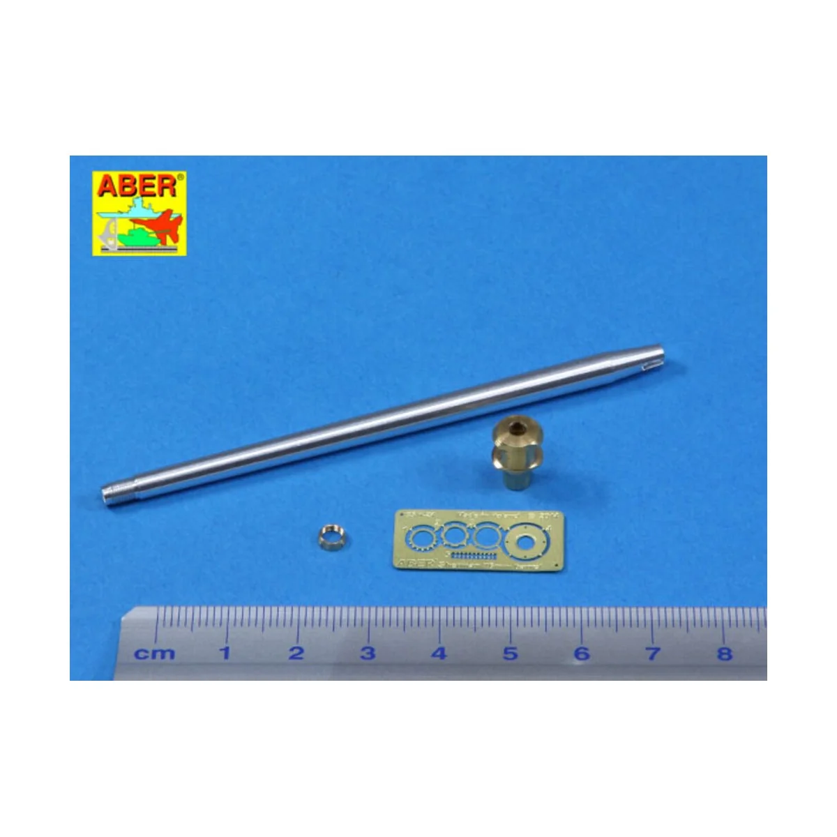 76 mm barrel with muzzle brake for M4A3E8, 1/35 - Aber Models 35 L-186