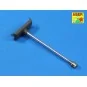 76 mm barrel with muzzle brake for M4A3E8, 1/35 - Aber Models 35 L-186