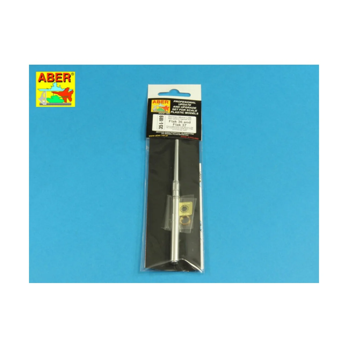German 88mm L/56 two-piece barrel, 1/35 - Aber Models 35 L-189