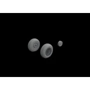 P-51D wheels diamond tread for Eduard - Eduard Accessories 648494