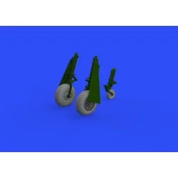 P-51D wheels oval tread for Eduard, 1/48 - Eduard Accessories 648503