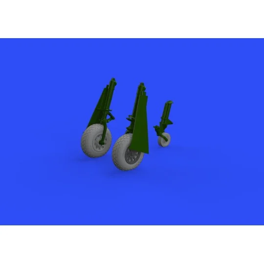 P-51D wheels oval tread for Eduard, 1/48 - Eduard Accessories 648503