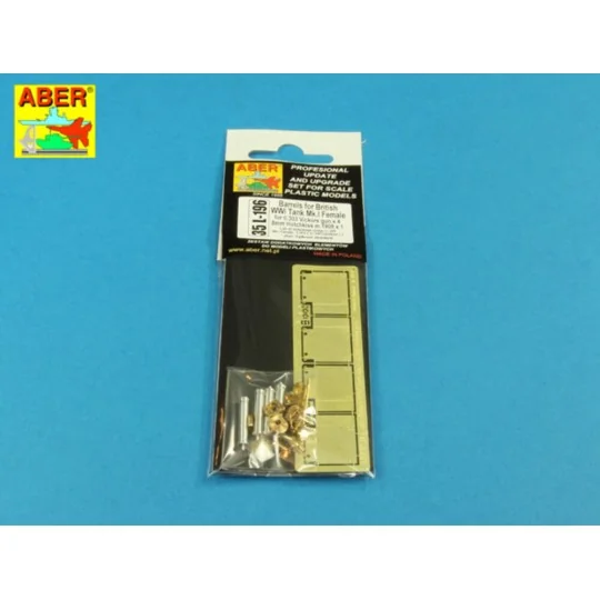 Barrels for Tank Mk.IV Female, 1/35 - Aber Models 35 L-196