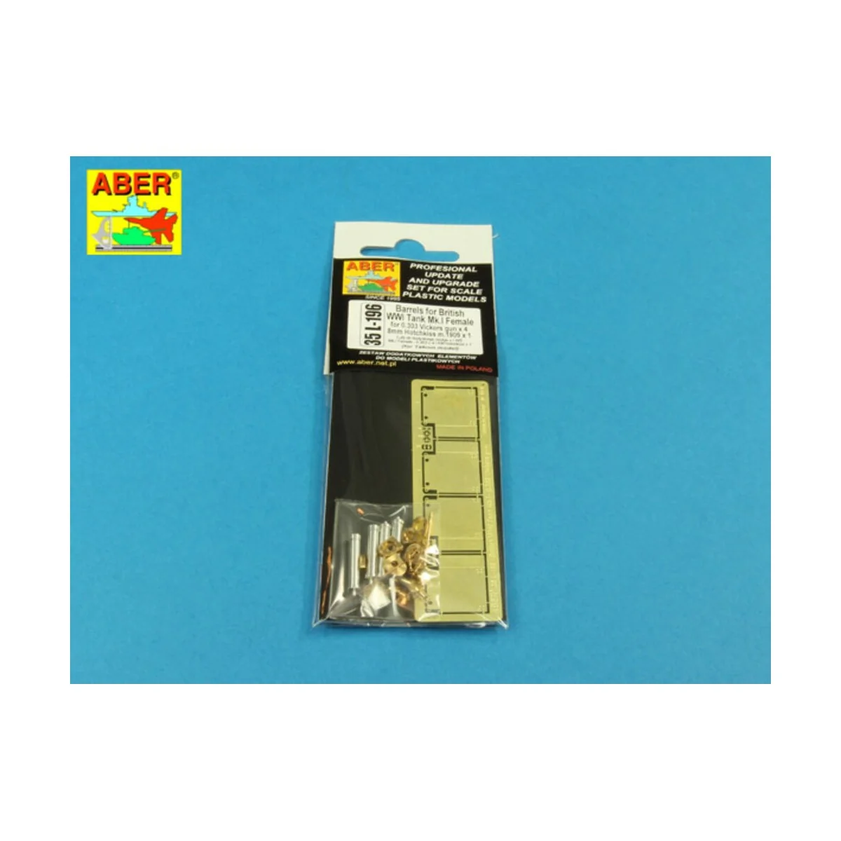 Barrels for Tank Mk.IV Female, 1/35 - Aber Models 35 L-196