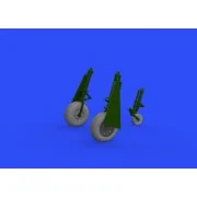 P-51D wheels cross tread for Eduard, 1/48 - Eduard Accessories 648504