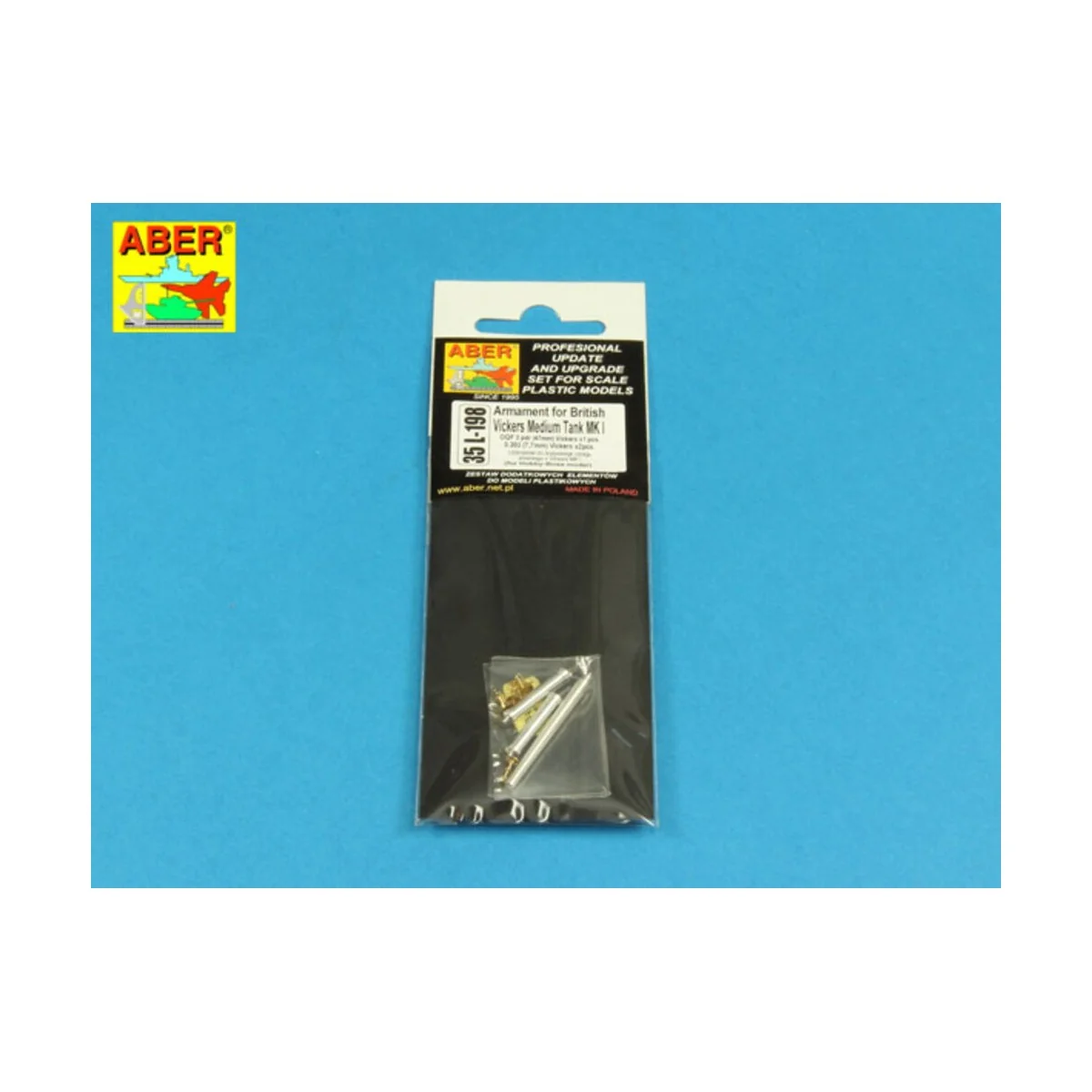 Armament for Vickers Medium Tank MK I, 1/35 - Aber Models 35 L-198
