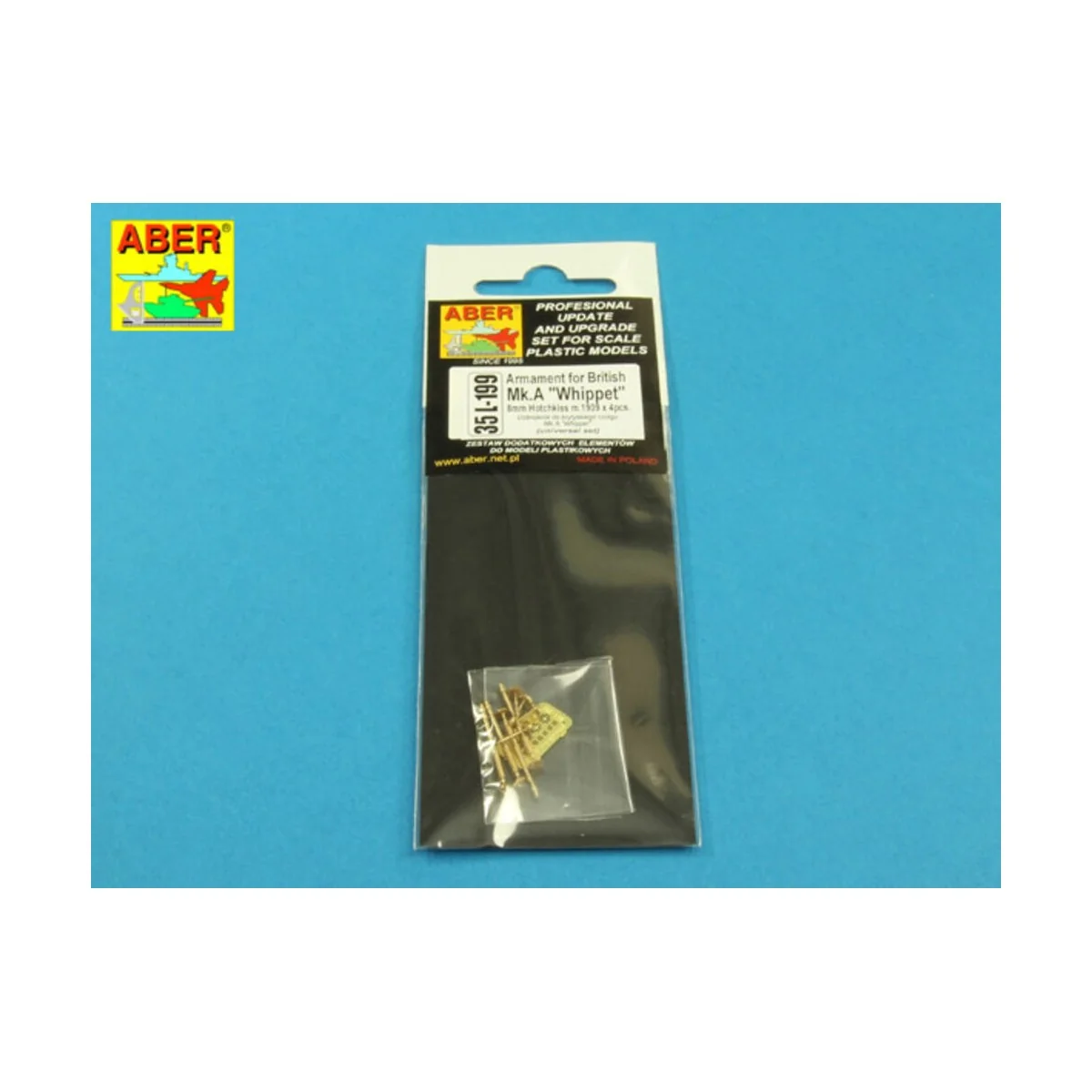 Armament for British Tank Mk.A Whippet, 1/35 - Aber Models 35 L-199