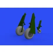 P-51D wheels diamond tread 2 for Eduard - Eduard Accessories 648511