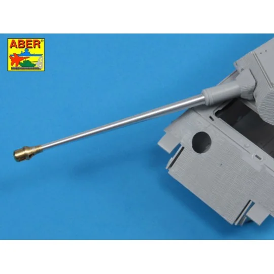 German 8, 8cm Kw.K 43 (L/71) gun used on Tiger B Porsche turret-ear...
